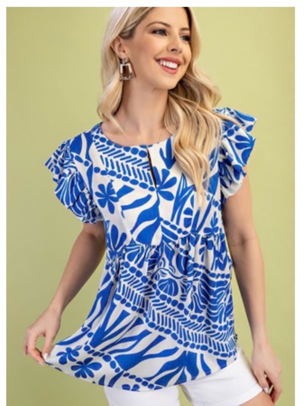 Silky Flutter Top